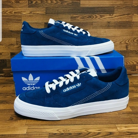 adidas continental vulc blue